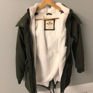 Hollister Green Winter Coat